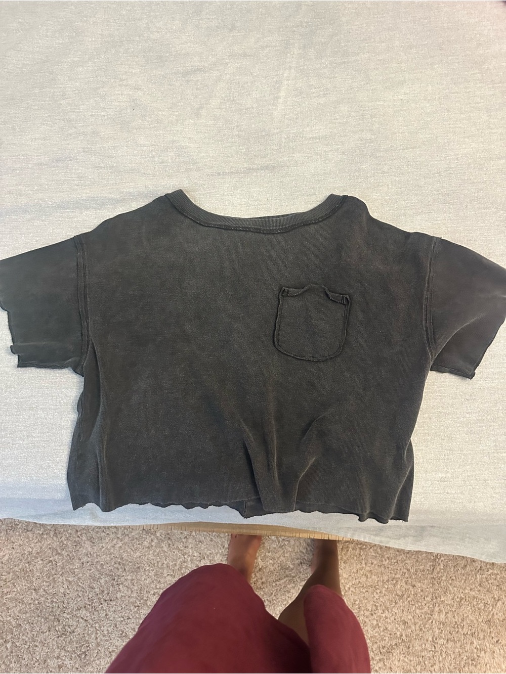 Black baggy Short-Sleeve Pocket Tee size Small